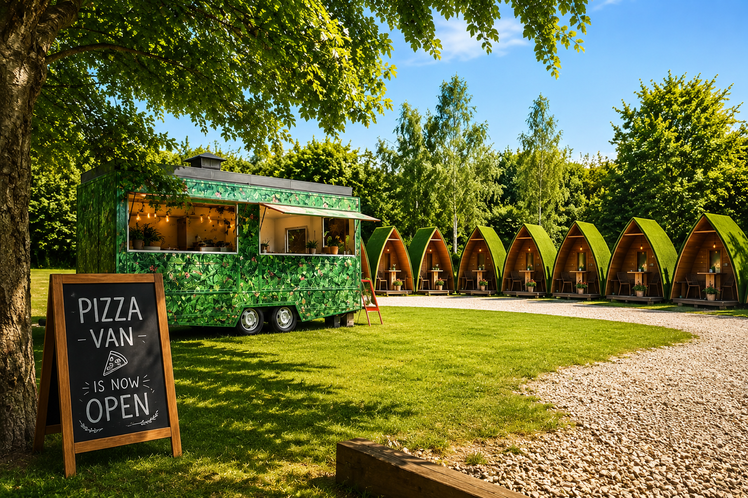 The Forest Pizza Van at Sherwood